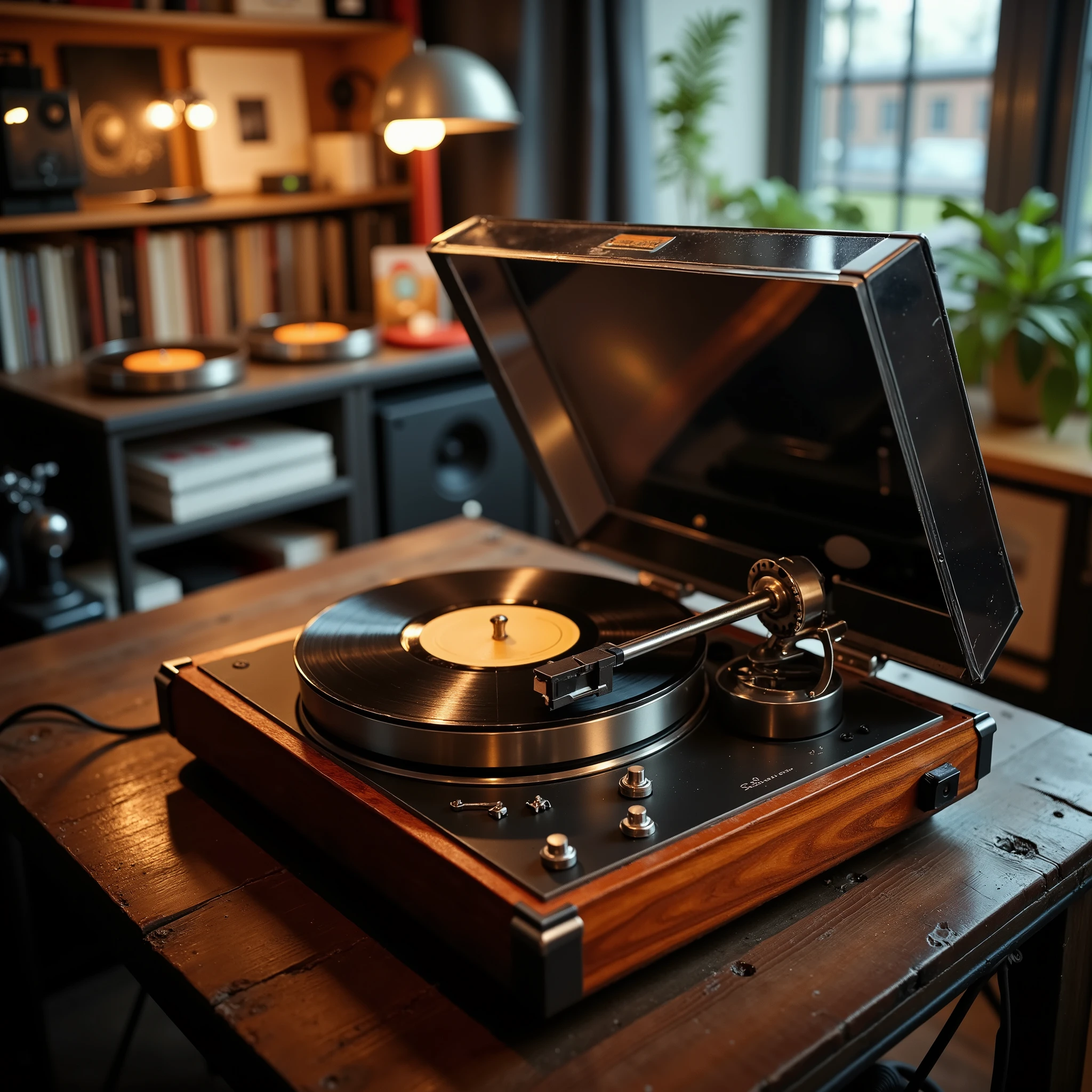 An enchanting vintage record player