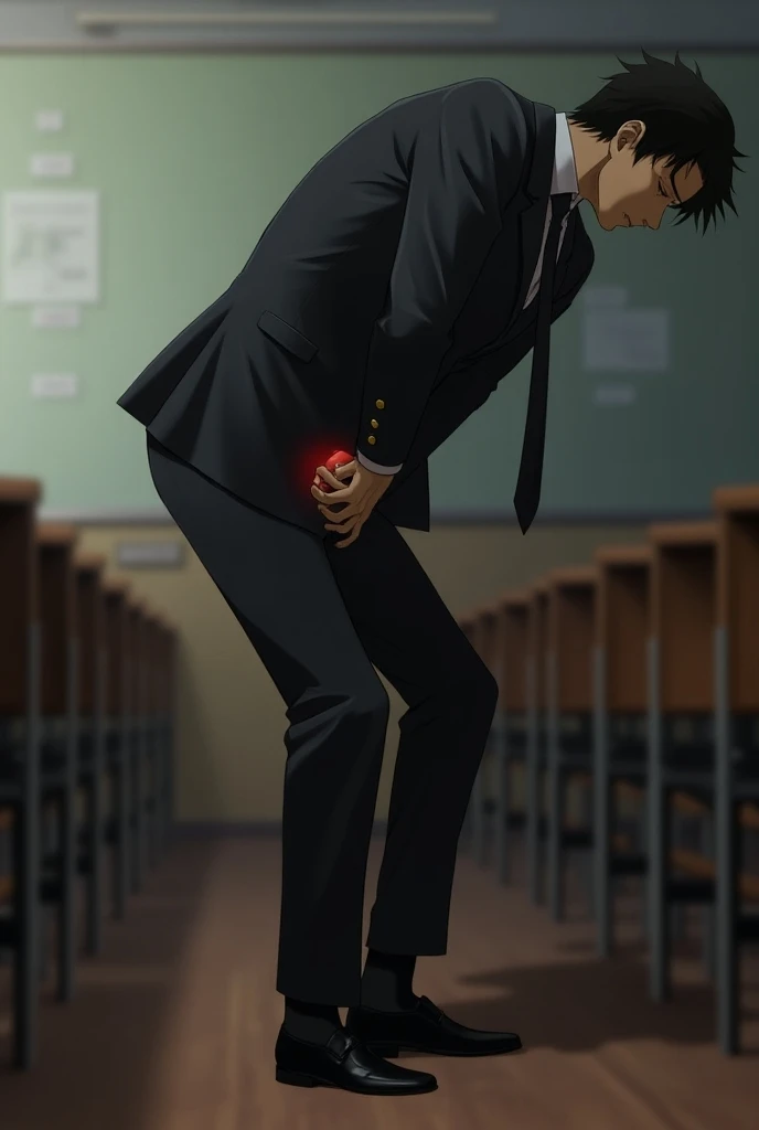 score_9, score_8_wonderful, score_7_wonderful, sauce_anime,Blue Rock,İsagi,Male Focus,1 male,No pants,Red tie,Auction,blazer,On all fours,Place your hands on the floor,Kissing the penis,Leash color,View your audience,Squat,humiliation,Obedience,Black Hair,blue eyes,Mob