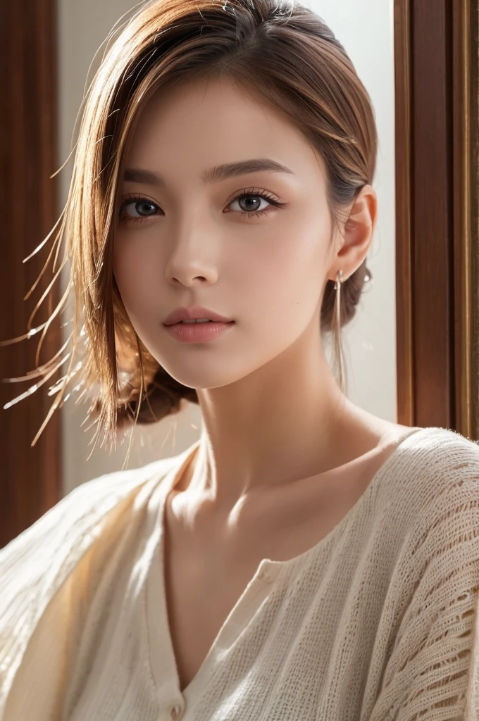 (mid night, nood, 8K, tmasterpiece:1.3)), full body Esbian, Long legs, Focalors:1.2, Perfect figure beautiful woman:1.4, Slim abs:1.1, ((Light brown hair, Minimal Breast:1.2 )), (White tight t-shirt, standing on your feet:1.2), ((city night scene, teto:1.3)), Highly detailed facial and skin texture, A detailed eye, 二重まぶた、Slimed、A slender、Model body type、big tits、very small breasts、gradation hair、Light brown hair、short-cut、Curly hair