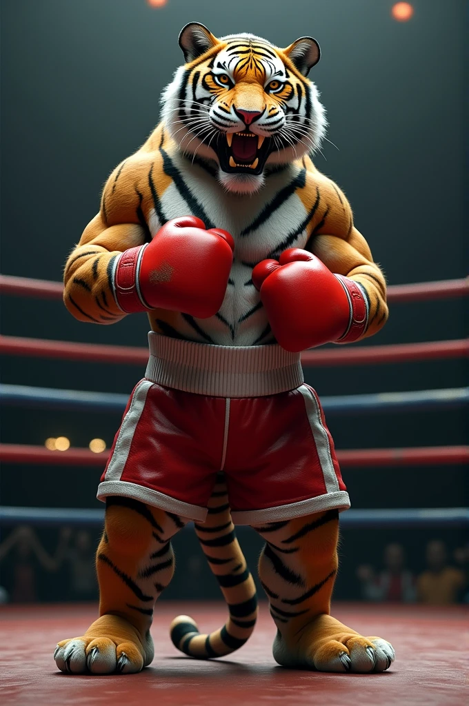 Tiger,Young Adults,strong,Wrestler,practise,alone,Wear only shorts,Bare chest and abdomen