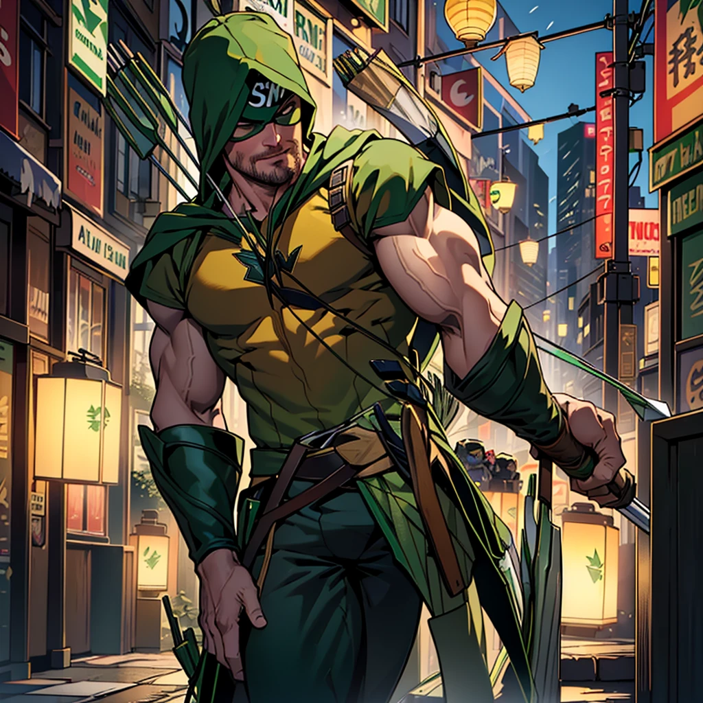 Nsfw, stephen amell as green arrow indecent posing