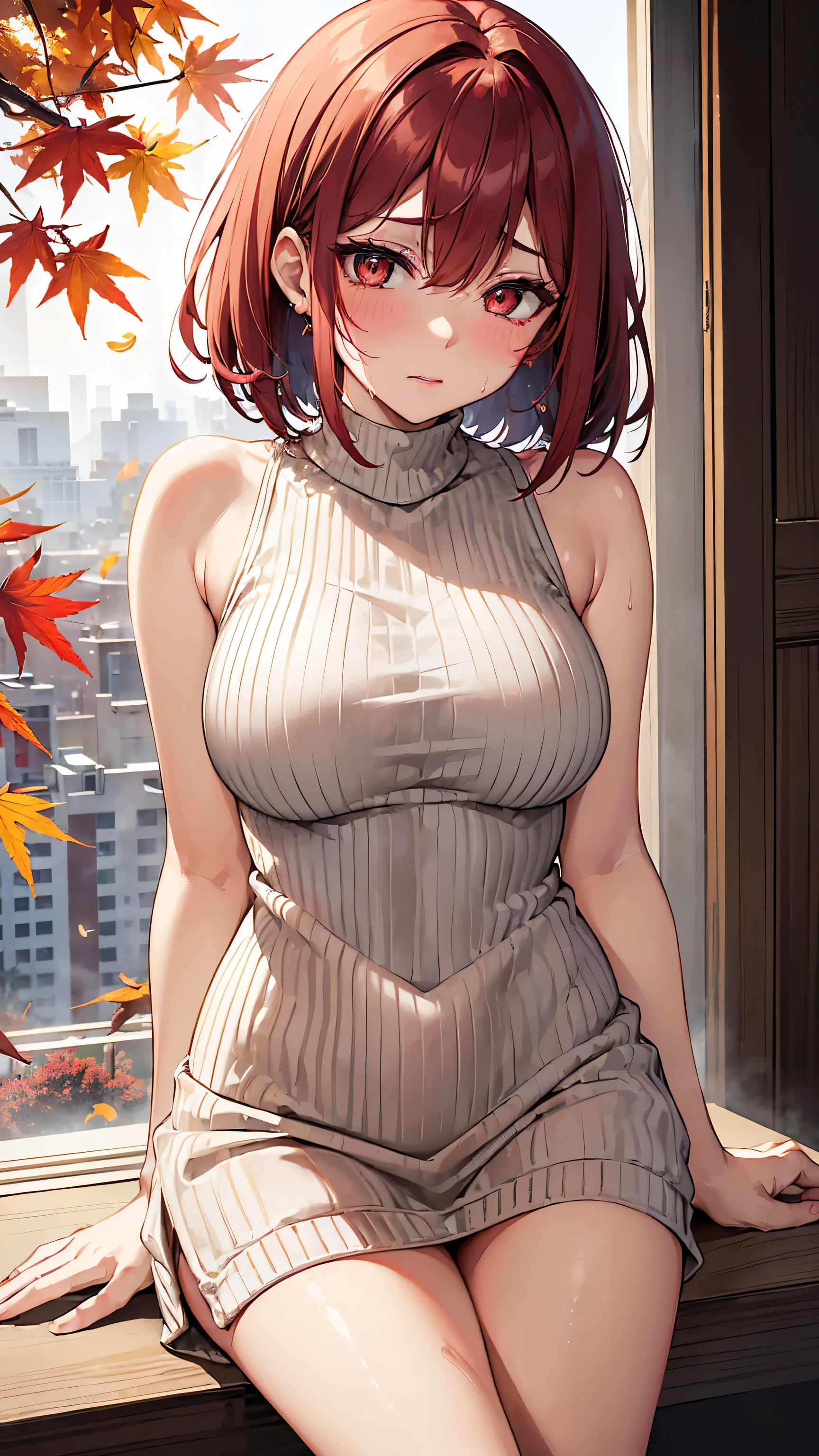 ((Marl)、inside in room、lightly dressed、Valley、full body Esbian、Beautiful legs、Hana Midorikawa、a blond、bobhair、Stepping on it with your feet)、1girl in、​master piece、japanaese girl、absurderes、hight resolution、ultra-detailliert、depth of fields、​masterpiece、extremely details CG、3D Photography、3D background、Unity、8K、Hi-Res、top-quality、shadowy、foco nítido、pale-skinned、A detailed eye、blurry backround、dynamic ungle、Exaggeration of gloss、best super feat、a closed mouth、Look at viewers、cute smile face、Red cheeks、Portrait of a beautiful woman who admires Akira Hiramoto、superclear