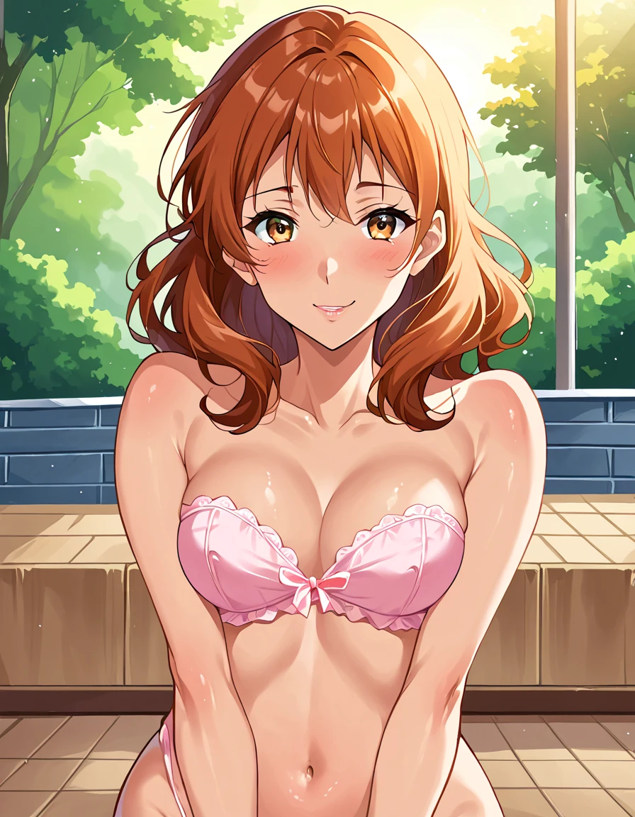 {{{(naked:1.3)}}，
{1GIRLS Kumiko Omae, kumiko oumae,  Brown Eyes ,  review,  shorthair ,  wavy hair in front of the station, Tanned Skin，naughty face，}，{{{ (nsfw，masturbation, :1.5}}}，(negative_v2 Color_Balance_Calibration:0.8)，{{naked， is not wearing clothes，I&#39;m not wearing underwear:1.5}}，