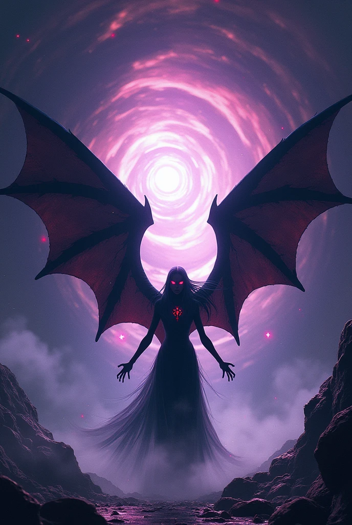 Hyperrealistic Digital art, homage to Philippe Vignal, succubus wrapped in its own tail within a pentagram, combination of allure and menace, hyperrealistic texturing, utilizes double shadow exposure technique, 32k resolution, breathtaking surreal masterpiece, dramatic lighting, double exposure effect. detailed acrylic touches, grunge elements adding intricate complexity. High Resolution, High Quality, Masterpiece. best quality, masterpiece, super detail . octane rendering. rendered in Unreal Engine for a photorealistic effect. unforgettable impression, enhanced by volumetric lighting, auras, rays, with vivid color reflections, succubus meditation horror