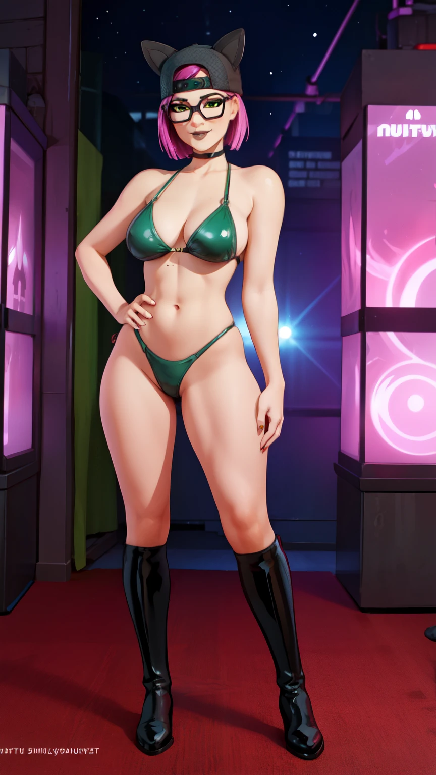 1girl,a beautiful fashion model ,(masterpiece, official art, best quality) (green eyes) ,long and shiny hair, brown hair, full lips, bratty look, smug, ((freckles)), big boobs, stripping, elegant makeup, exhibitionism, sexy out fit, slim thighs, toned body, shiny skin, sexy pose. holding staff, pole dancing, ((belly dsancer)))