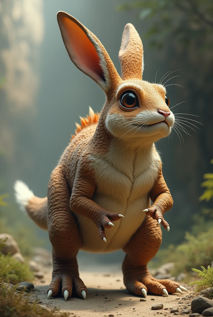 Dinosaur and rabbit mix realistic - SeaArt AI