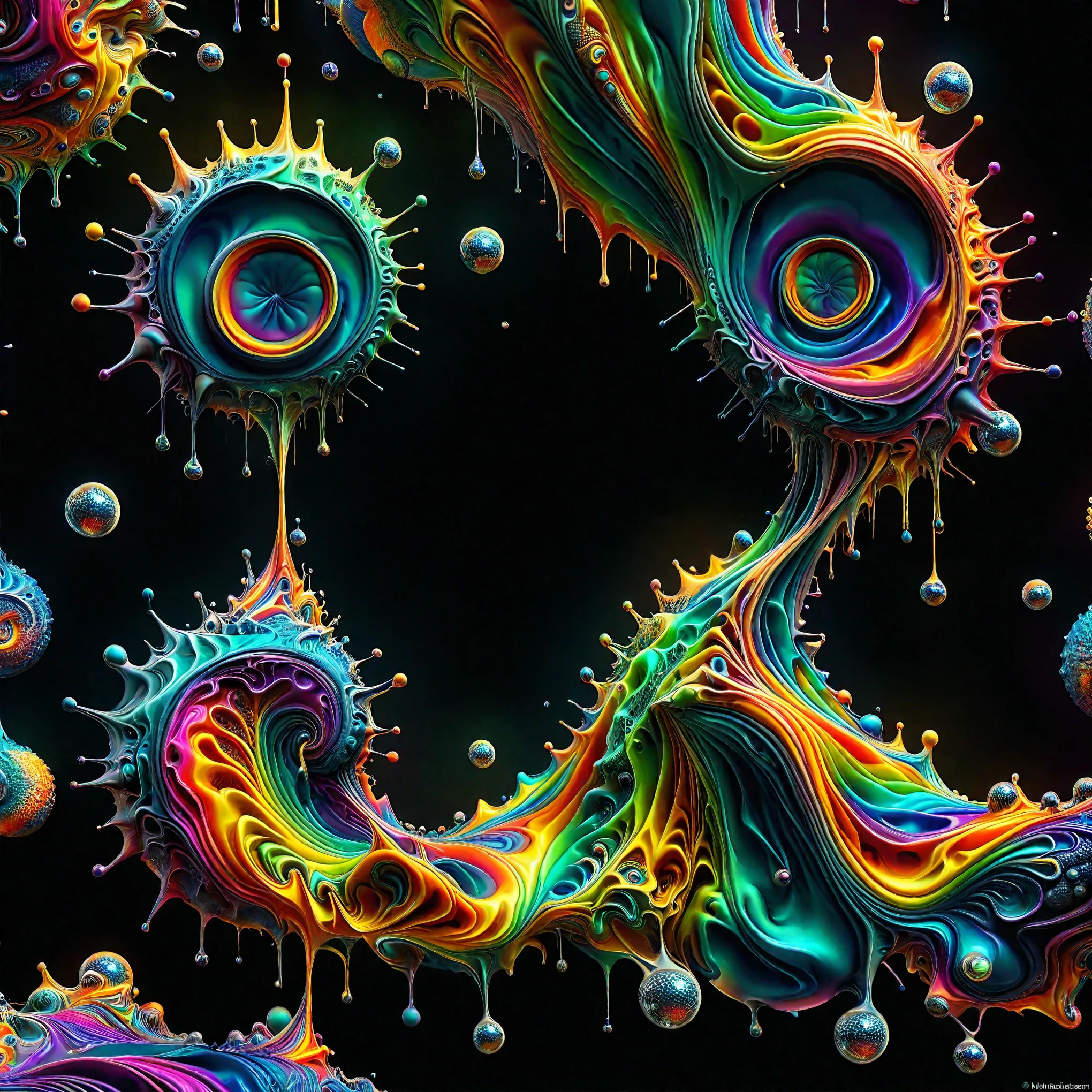 A psychedelic dream, vibrant colors shimmering, glass morphing from colors, intricate rainbow patterns, perfectly formed symmetrical spheres and glowing reflective bubbles, attention to detail on the bubbles and spheres, rainbows of color twisted in and out of translucent orbs, spilled paint and spirals of swirling color in the background, beautiful psychedelic digital art, pixel art, neon colors, 4d mandelbulb psychedelics, glass-like psychedelic landscape, intricate rainbow environment, psychedelic underwater brightness, trails of color and light, bright fluorescent colors, psychedelic vibrant colors, bright psychedelic neon colors, colorful paint drips out of the bubbles, 3D glass spheres melting into each other spilling out colors, visually disorienting, hallucination inducing, optical illusions, startling, stunning images, awe-inspiringly, best quality wallpaper, pixel assets, portrait photography, surrealism, photorealistic, hyperdetailed, glass morphism, digital art, sparkle, optical illusion, glowing light, reflection light, overexposure, god rays backlighting, depth of field, rotational symmetry, UHD, high details, high quality, super detailed, best quality, award winning, masterpieceBrilliant images of pure light emerging from vibrant colors in a psychedelic dream, shimmering glass morphing out of colors, tripped out detailed patterns in all colors, perfectly formed symmetrical spheres and glowing reflective bubbles, attention to detail on the bubbles and spheres, rainbows of color twisted in and out of translucent orbs, background is spilled paint and spirals of swirling colour, beautiful psychedelic digital art, pixel art, neon colors, 4d mandelbulb psychedelics, glass like psychedelic landscape, intricate rainbow environment, psychedelic underwater brightness, LSD,DMT, Psilocybin, Mescaline, trails of color and light, bright fluorescent colors, psychedelic trip, fluorescent psychedelic aesthetic, psychedelic vibrant colors, bright psychedelic neon color