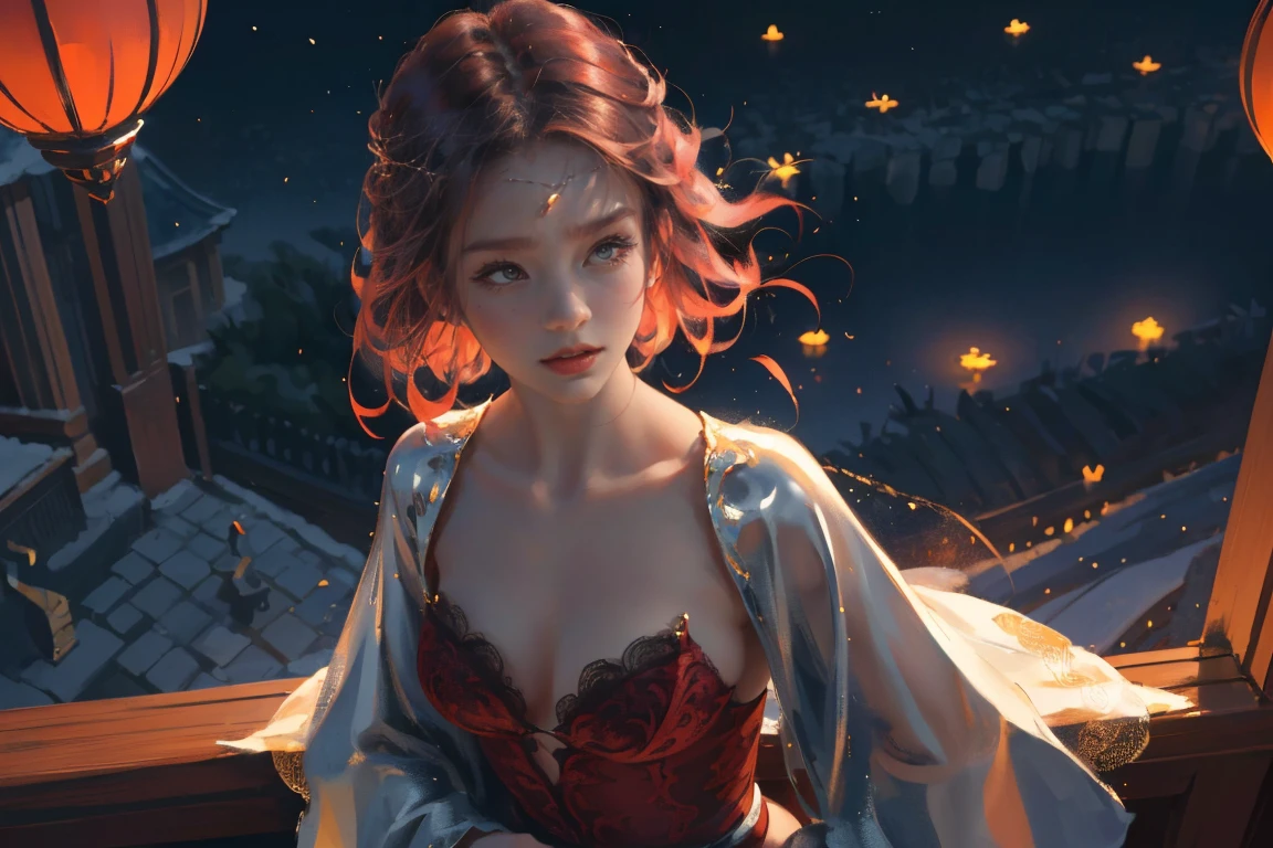 (practical, Photorealistic:1.37), (masterpiece, Highest quality:1.2), (Ultra-high resolution:1.2), (Original photo:1.2), (Clear focus:1.3), (Face Focus:1.2), (Very detailed CG ユニティ 8k 壁紙:1.2), (Beautiful Skin: 1.2), (Pale skin:1.3), (Super sharp focus: 1.5), (Super sharp focus:1.5), (Beautiful and clean face:1.3), (非常にDetailed Background, Detailed Background:1.3), Bokeh, Depth of written boundary, rest, Image of a Very Cute and Beautiful Japanese Woman, , business suit, (2:1.1), smileの少女の肖像画, Full body image, from the front, Symmetrical Configuration, (Studio Lighting:1.3), (Cinema Lighting:1.3), (Rear window lighting is backlit:1.3), (surface light:1.3), Light Enveloping Her Entire Body, Looking straight at you, Persistence, Sexy model posing, rest, (Chestnut Half-Hair:1.2), Light green eyes, Beautiful Eyes, Princess Eyes, Mahogany Hair, A single hair, bangs, slim, Abdominal muscles, (Huge breasts;1.35), (Willow West:1.15), (Details of a beautiful girl:1.4), (Elegant and gorgeous deep red lace silk red wedding dress:1.3), (BaliOcean view背景:1.2), (smile, happiness:1.3), ((Perfect female body)), (Upper body image:1.3), Encircling the head, Perfect Dramatic, Volumetric lighting, Professional majestic oil painting, Glowing Skin, CT Anatomy, Perfect Proportions, 8.Five Really Small, Face Focus, Ultra practical Photo, Extremely clear images, Ultra-high definition images, Bali, Ocean view, nature, External, ((walking beach:1.2,Midnight,moonlight,夜空にたくさんのstarが美しく輝いている, 長時間露光されたstar空に、Many circular orbits are visible in the image.,無数のstarが輝き、Shining with a fantastic light. star々is bright and vivid)),Vast landscape photography、The place is the sea、The season is winter、真Midnightです、(View from below with views of the sky and below)、There is a woman in a kimono。、Silhouette of a woman standing on the beach and looking up、(full moon:1.2)、(流れstar:0.9)、(star雲:1.3)、遠くのstar、The moon is reflected in the sea in the background like a mirror、Far Lighting Break Production Art、(Warm color Light Source:1.2)、(Firefly:1.2)、lamp shade、Blue and white、Intricate details、Volumetric lightingブレイク (masterpiece:1.2)、(Highest quality)、4K、Very detailed、(Practice Structure:1.4)、Extremely detailed and colorful(Rainbow colors:1.2)、(Shining Lights、Atmospheric lighting)、dream-like、magic、(alone:1.2)