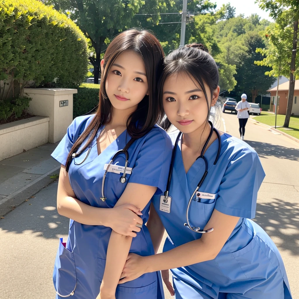 A group of beautiful nurses