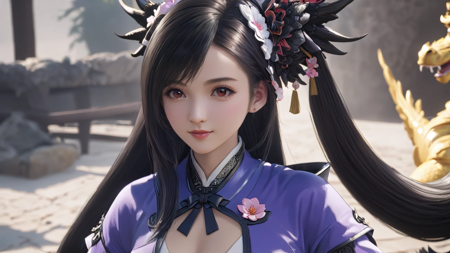 Diao Chan from Romance of the Three Kingdoms,masterpiece、Field,Grass area,beautiful girl、Beautiful Eyes、Puffy eyes、highest quality, 超High resolution, (reality: 1.4), Cinema Lighting、Japanese、Asian Beauty、Korean、so beautiful、Beautiful Skin、(超reality的な)、(High resolution)、(8k)、(Very detailed)、(美しくBeautiful Eyes)、(Very detailed)、Detailed face、Bright lighting、Professional Lighting、Diagonal Bangster Piece:1.4),(highest quality:1.4),(Confused:1.4)、Nipples are visible