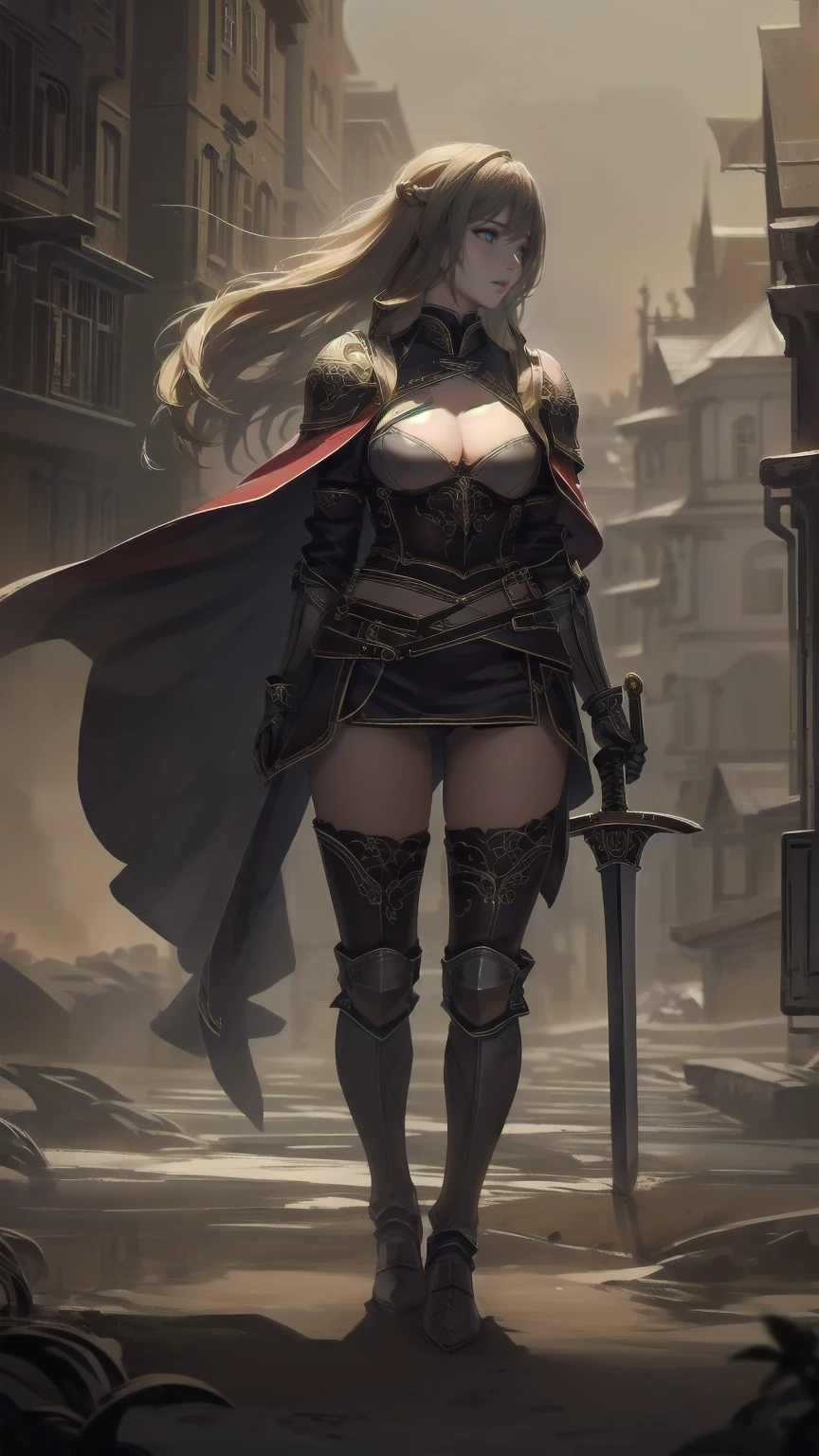  Fantasy Art , RPG Art, Dark  Fantasy Art ,  ultra wide shot , born, Photographically, 女性の人間Rangerとその (white: 1.4) Wolf Pets, Ranger,  very beautiful human woman ,  long blond hair  ,  braid hair, Green Eyes, wear leather armor, wear (red cloak: 1.1), Armed (sword: 1.3), wear laced boots,  standing n a fantastic fall forest,  fantasy forest  ( intricate detail, masterpiece,  best quality: 1.5), (In the fall: 1.5), Orange, red, Tan leaves , Lots of trees, Water flow ( intricate detail, masterpiece,  best quality: 1.5), waterfall ( intricate detail, masterpiece,  best quality: 1.5), an epic white cat stands near her, Sparkling blue eyes, On the waist,  fantasy autumn forest background ,  best quality, 16k, [ super detailed], masterpiece,  best quality, ( super detailed), whole body,  ultra wide shot , Kyutō slasher 
