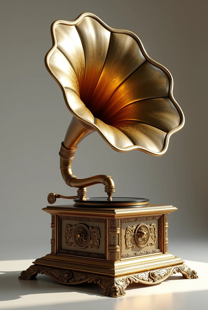 (( best quality)), ((masterpiece)), (( high definition)),(( high definition )),8k,gramophone,The workmanship is beautiful