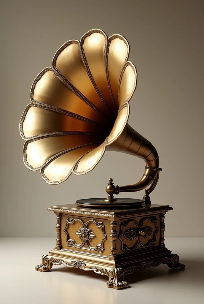 (( best quality)), ((masterpiece)), (( high definition)),(( high definition )),8k,gramophone,The workmanship is beautiful