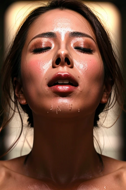   beautiful Japanese actress ,Flying debris,Award-winning photo,  very detailed,  edge orgasm ,  woman with her mouth open and her eyes closed , sweatをかいた肌、Lighting that accentuates the shine of sweat{{{Please spread the word }}},  black hair、Viewer discretion,(length, Narrow nostrils)、 light from below、  half-closed eyes, I frowned....,  drooling , Spit it out,((Raise your arms on your back)),nsfw,(:1.3) ,(Final:1.2),(Vulgar:1.3),(So stupid:1.1),(steam:1.1),(Wet:0.8),(trembling:0.8),(tears:0.7) ,( drooling :0.6),(sweat:0.8),(( face))