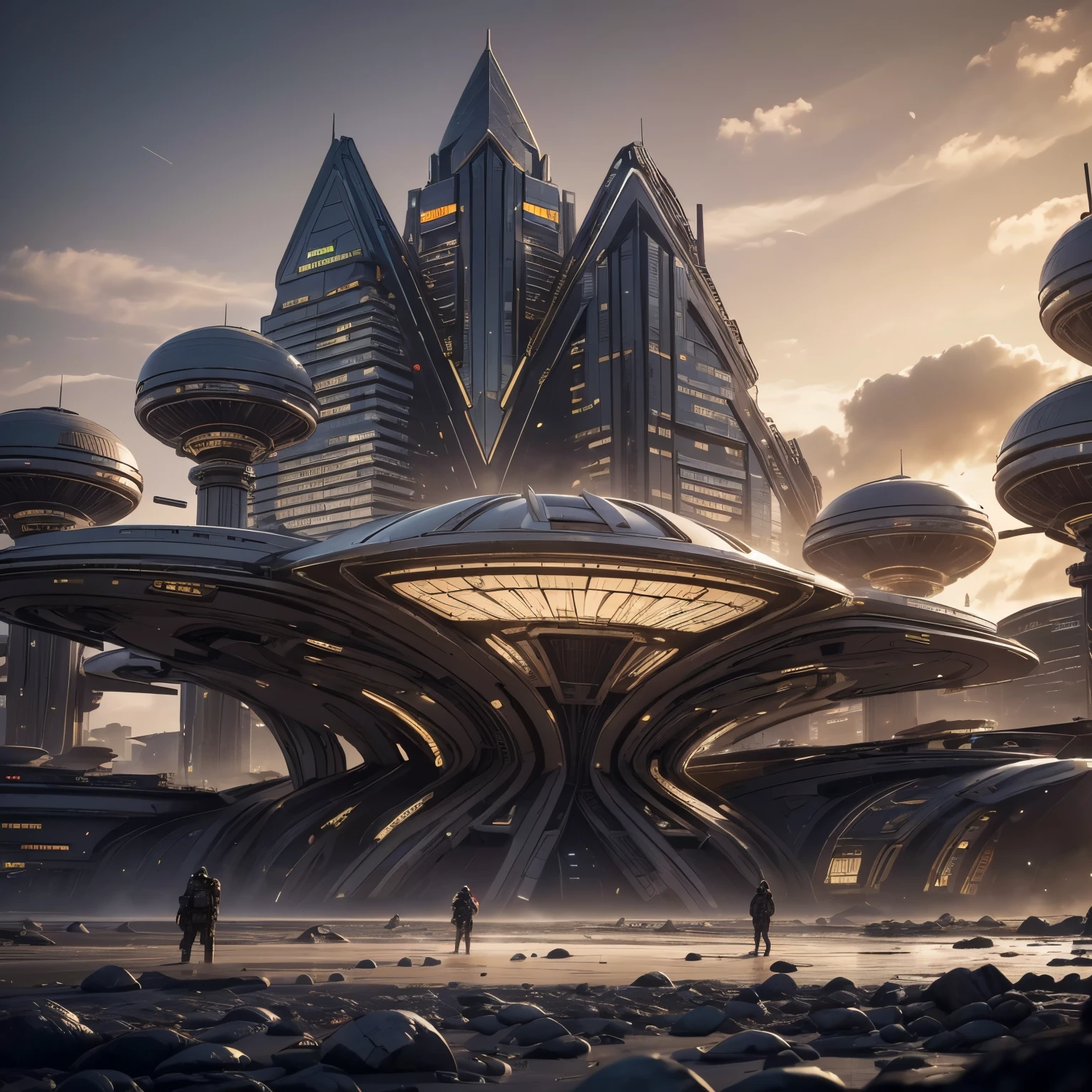 (three beautiful mature milf alien women, beautiful european and latin features, have three medium sagging , cleavage, long wavy brown hair unreal engine:1.4,UHD,Best quality:1.4, fotorrealist:1.4, Masterpiece:1.8, unearthly, , Colonization of a new planet, gloomy atmosphere, a lot of alien vegetation, Intricate flowers, Alien Creatures, wild atmosphere, aggressive environment, amazing, stunning artwork. (Best quality,4k,8K,A high resolution,Masterpiece:1.2), ultra detailed ,(realist,fotorrealist,fotorrealist:1.37),HDR,UHD,Studio lighting, Ultra-thin paint, sharp focus, physically based representation, very detailed description, professional, Bright colors, fantastic city, The capital of the empire, mega tall skyscrapers. space towers for mooring star cruisers, pierce the sky, Bright city lights, the river pierces the city, waterfalls in city gardens, mega high waterfalls, who never sleeps. In the middle of a bustling cityscape, Famous high-tech pyramid style architecture, Its architectural wonders are embodied in a futuristic style.. When the hovercar glides easily through the air,Город full of life,full of life。,full of life。,full of life。,full of life。。, Modern technology blends seamlessly with traditional Arab luxury urban structures.. This is an amazing piece of art, Use Pixai, to bring powerful AI models to life, Showcase the limitless creativity and possibilities of our imagination. Experience the future of cityscapes at Pixai,Immerse yourself in the ghostly world of art, deep chasms filled with lava, lava falls, fire and smoke, A transport spaceship is moored to the spaceport terminal