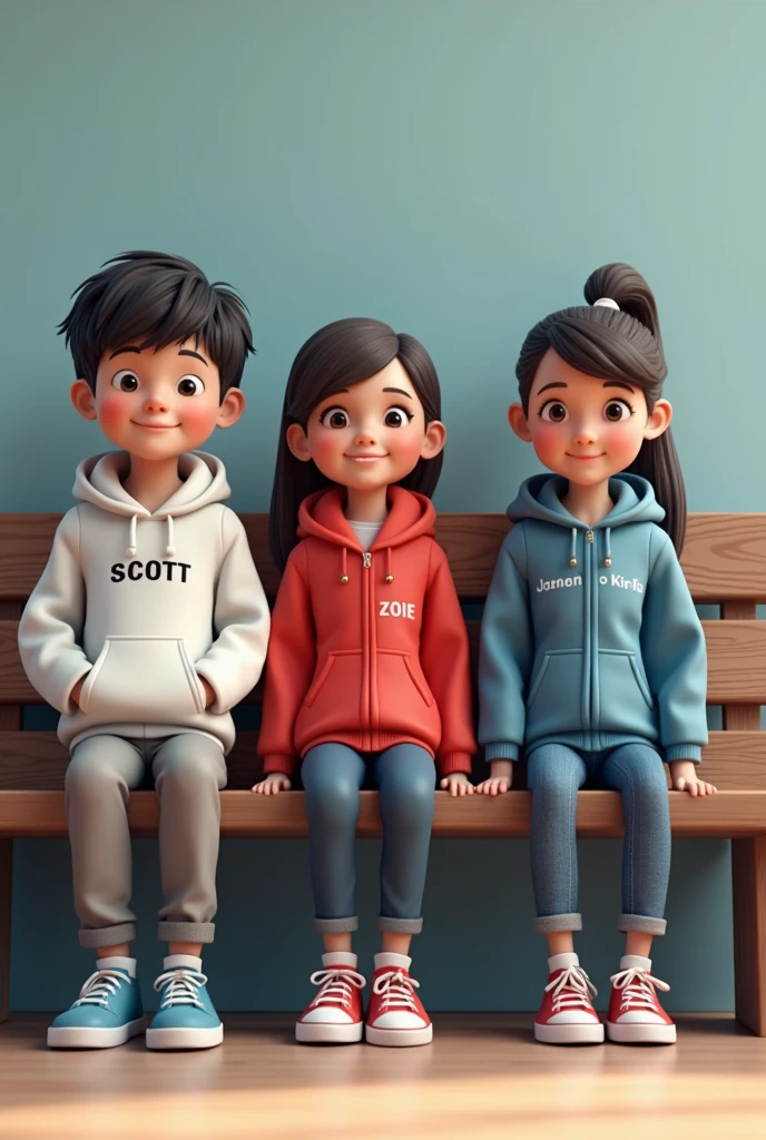 create images of a girl and a boy, between five or six years old, with purple sportswear