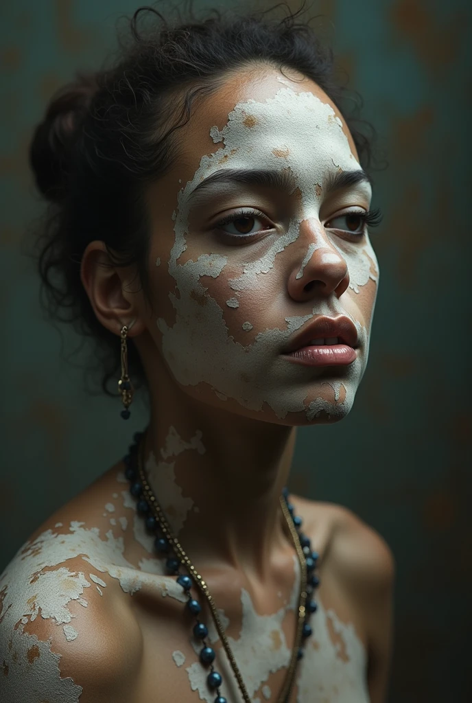 upper body, beauty photography of mature woman, 27 years old, (from Spain:1.3), (abstract art:1.4), hate, love, lust, eerie eyes, dark and bright theme, horror, visually stunning, beautiful, gorgeous, emotional, intricate, perferct shading, low angle, chiaroscuro lighting, overexposed, detailed skin, skin blemish, sharp focus, shot on Porta 160, in the style of (Alberto Seveso:1.4), <lora:more_details:0.55> <lora:skinny_new_skin:0.25>