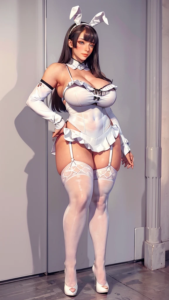 luna,luna ,((beautiful prostitute))),( sagging huge long wide heavy breasts),( sexy secretary suit, abogada sexy abogada suit, platform heels, high platform heels , white stockings, solid white stockings , frilled stockings , frilly stockings , short skirt, mini skirt, frilled skirt , frilly skirt , pencil skirt, cleavage,liguero de lenceria, miniskirt lace,black hair, in a white bunny outfit with big thighs in stockings,teacher bunny, bunny suit,tall girl,,miniskirt lace nylon, perfect hips, ,,,,Meet busty sexy women，Breasts larger than torso。liguero de encaje,ultimate bunny, (((lace garter))),
