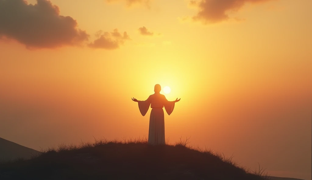 The Rapture ,Thousands of people are floating in the air,Standing on the clouds, Thousands of people are dressed in white, Raise your hands and sing hymns to praise God. The scenes are magnificent and surreal. (Best Quality, 4k, 8K, high resolucion, Masterpiece:1.2), Ultra-detailed, (realisitic, Photorealistic, Realistis:1.37), portrait of a, Vivid colors, studio lit, Sharp focus, physics based rendering, extreme detail description, Biblical Topics, grand ambience, radiant light.
