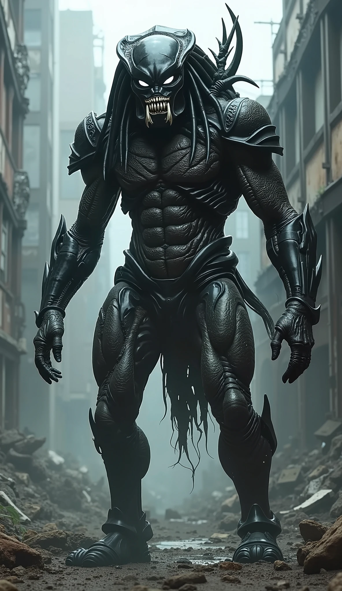 A huge deep abyss made of black stone, incandescent magma, phosphorescent radioactive mineral, it ends in the bottom with a living organic obscurity, abysssanctum, procreation of the wicked, synthetic grotesque,highly detailed, 4k resolution, masterpiece, 3d modelling,digital art, Da Vinci art