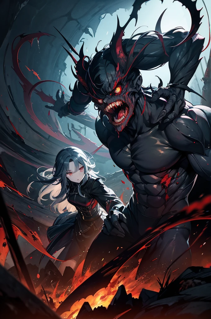Akujiking, Monster, Monster, Something pitch black, ugly, creeping, darkness