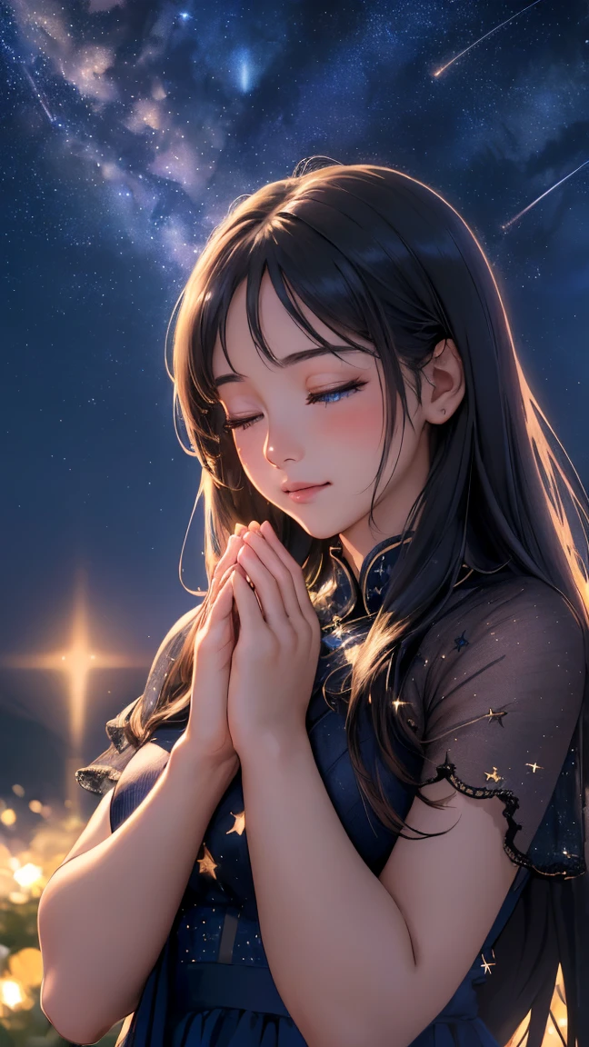 Anime girl praying in front of a building wearing a crown, Guviz-style artwork, Guweiz in Pixiv ArtStation, Guviz, Guweiz on ArtStation Pixiv, Detailed digital anime art, Palace ， A girl in Hanfu, Digital anime illustration, a beautiful anime portrait, style of anime4 K, trending on cgstation