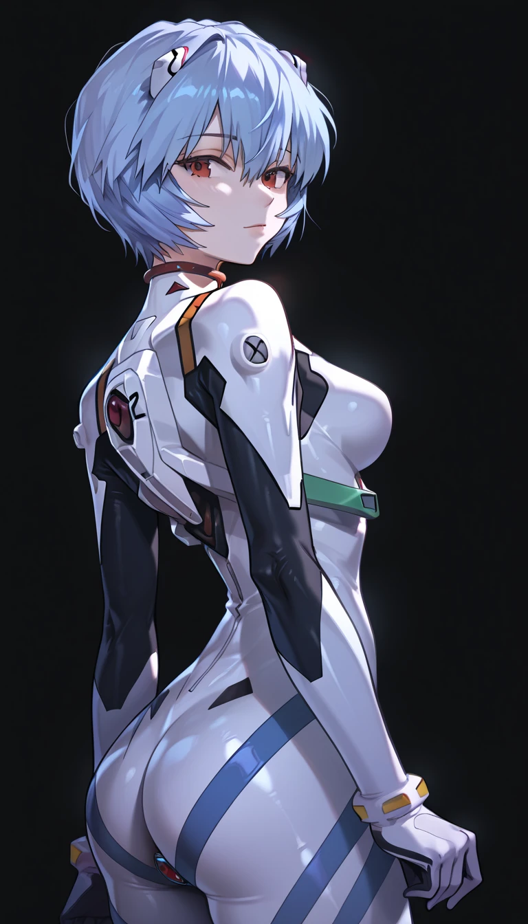 (realistc,photography),(height quality,4k),portraits,anime,Rei Ayanami,short hair,pale,deep blue eyes,completely ,nsfw photo,hentao