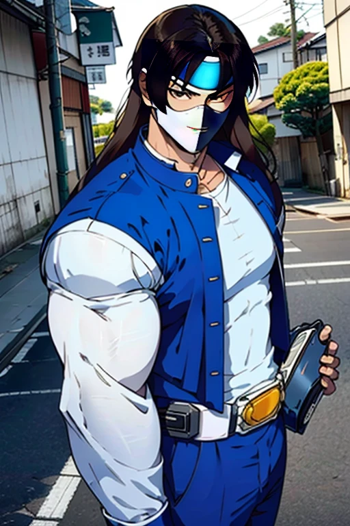 Backstreets,    Japanese , Beautiful Young Handsome Man with a Cool Handsome Face  ,   beautiful sexy young masked rider,  Glowing Kamen Rider Suit  , 18 years old,   Toned and Muscular  , , Long Hair,  long bangs 