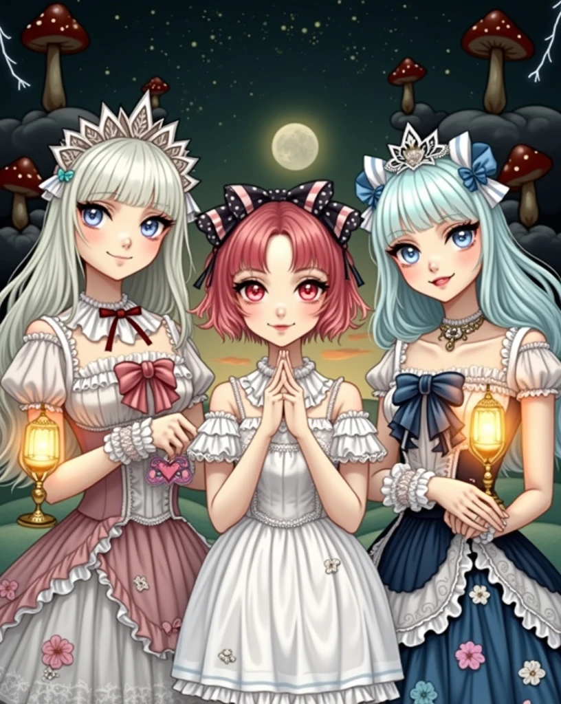 (extremely cute and delicate CG illustration, ultra-detailed and ultra-high quality), best illumination, best shadow, an extremely cute and adorable cu73cre4ture (agama), with big round eyes and a small cute mouth, small horns on its head, vibrant and vivid colors, dynamic angle, dynamic pose, floating, in a magical and enchanting place, with lush vegetation and vibrant flowers.