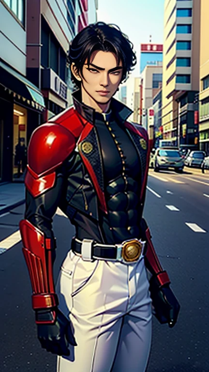 Backstreets,    Japanese , Beautiful Young Handsome Man with a Cool Handsome Face  ,  Glowing Kamen Rider Suit  , 18 years old,   Toned and Muscular  , Tall, 