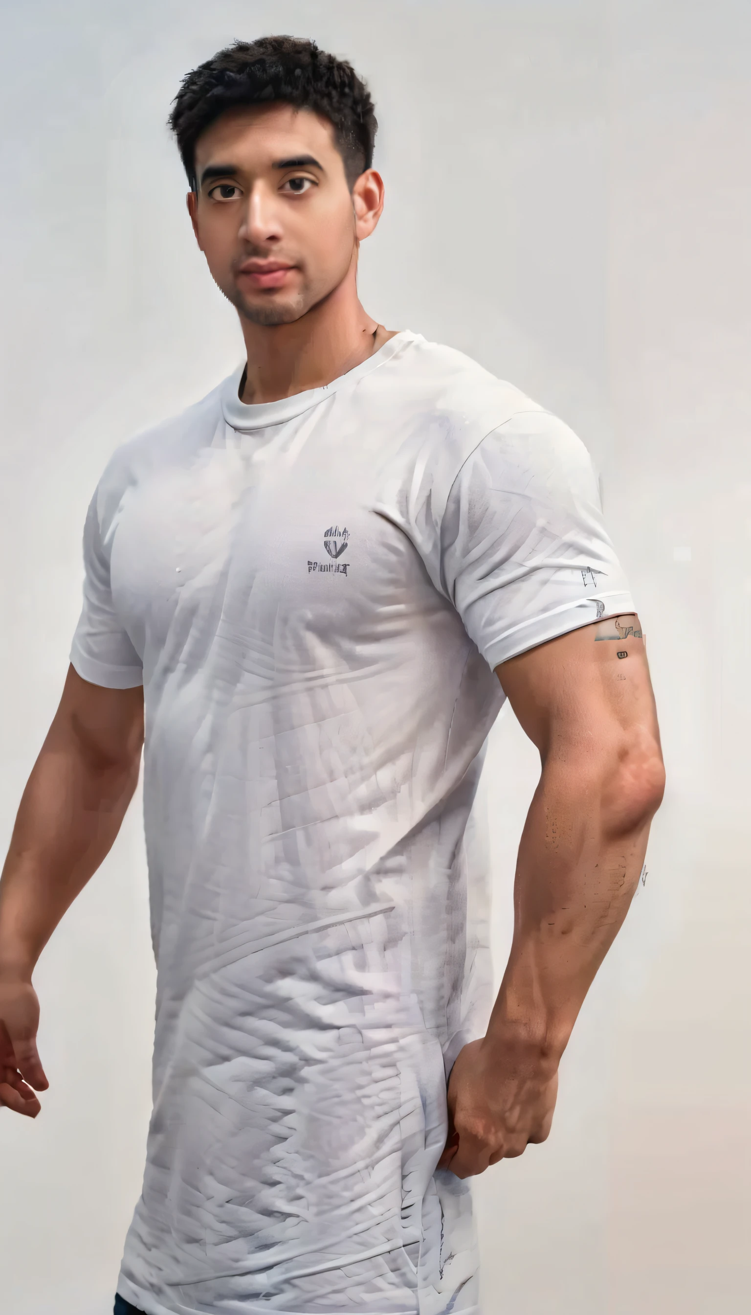 (realistic, คุณภาพhigh: 1.3) Handsome, muscular Asian man. , high, Black turtleneck shirt, Skinny jeans, photography, Dutch corner, outdoor, Hair style up, hair dyed blonde