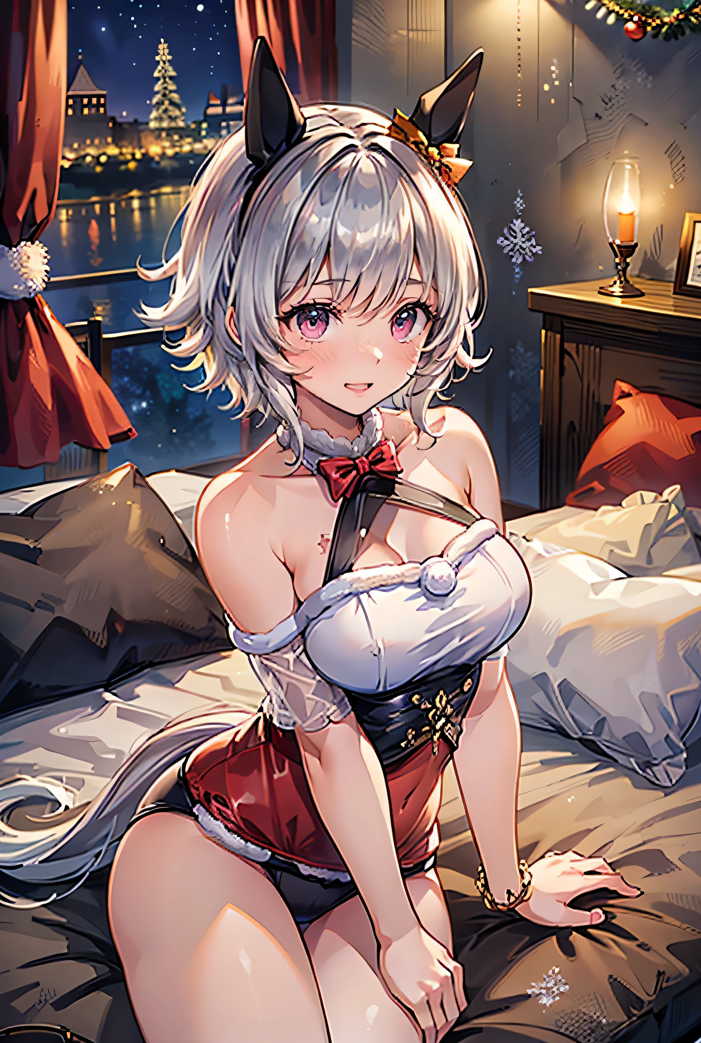 NSFW,masterpiece,Highest quality,High resolution,Super detailed,Shishirabotan\(Hololive\),Double Odango、flower、Side Lock、Lion's tail、White kimono、Off the shoulder、fur ornament、Black Hakama、Short skirt,Bad smile,blush,(In heat),Excited,Prostitute,(Red light district),Japanese-style room,Sexy pose,(Seduce),Lying on your back,Leg spread,heart,Sticking out tongue,High quality open crotch panties,(Squirting),Spreading pussy