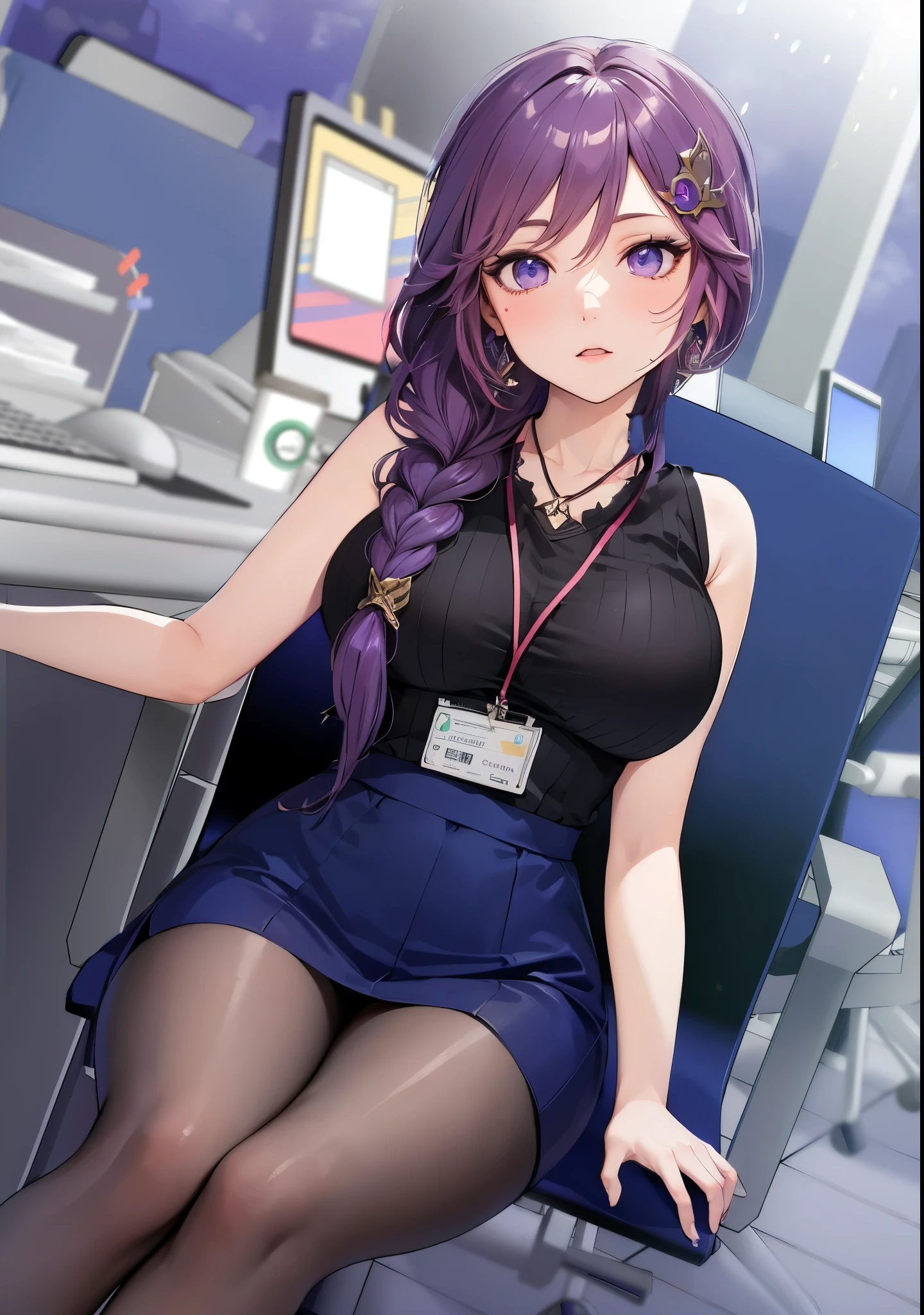 (masterpiece, best quality), 1girl,solo,pink hair,low tied long hair,purple eyes,large breasts,earrings,animal ears,hair between eyes,hair ornament,fox ears,
BREAK ((top quality, 8k, masterpiece: 1.3, ultra hd, high quality, best quality, high definition, realism)), sharp focus: 1.5, Beautiful woman with Slim body, (perfect hands, perfect anatomy),