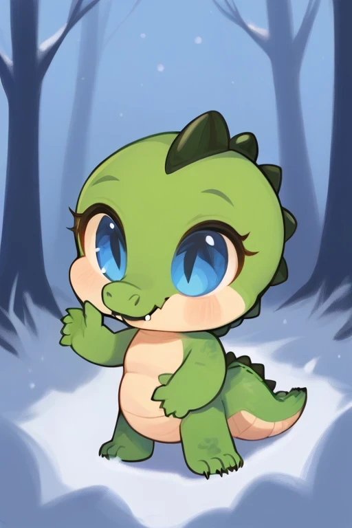 baby furry animals (winter) crocodile