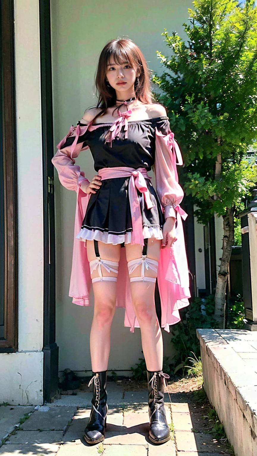  ((masterpiece, 32K,8k,wallpaper, high resolution, Ridiculous resources,RAW photos,)), ((Bare shoulders)), ((The skirt is short)), (realistically:1.5),(Light),(High Detail Skin),smallest tiny Breast Girl,Solitary, Winters,Lace pantyhose,twiLight,Colorful Clouds,wind,Flying hair,Are thin,slender body shape,Make sure your eyes are focused properly.,A beautiful gaze,Thin string-shaped underwear,Thin cotton underwear,Pale pink underwear,Costumes are casual wear,Very small bust,Very small ass,Very thin waist,Very slim legs and thighs,Very thin body type,((No makeup)),((Flat Chest)),((A slim build)),((Are thin)),