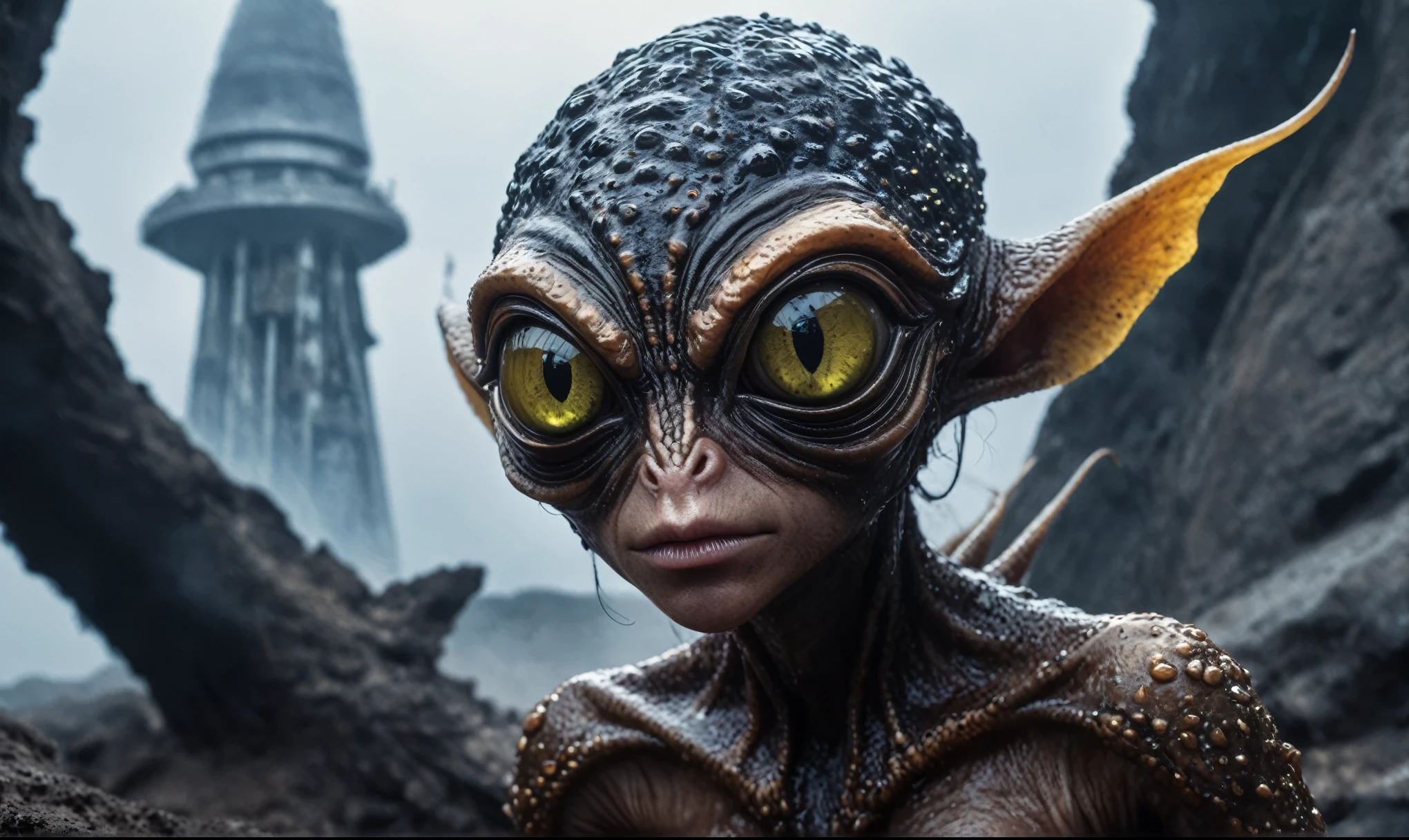 full body shot,beggar deep niobium paladium The Alien Entity,native italian babychild, wants eat,survival in criminal city of future, Technicolor,natural skin textures, hyper realism, hyper detailed,Extremely detailed,High contrast,Masterpiece,Realistic,Ultra Detailed, intricate details,realistic humid leather,extremly intricate,Epic Realistic, cinematic style,irina yermolova,high contrast,hdr,extremely detailed, deep night landscape,masterpiece,intricate details,faded,eyes extremely detailed, high detailed eyes,8k resolution,RAW,retina, Nikon Z9,China,orc,Li River in Guangxi Zhuang of China,tkt style, pointed ears,perfect, Elf,transition between two art styles, Ink painting to photorealism, Double contact, X-ray, Creative, vivid light, masterpiece, fantasy, Abstract, Surrealism, super detailed, high resolution, stop:35;(((creature with a spectral and ghostly appearance)). Her skin is pale, almost translucent,ancient rock paintings of the first people,sharkfish's leather