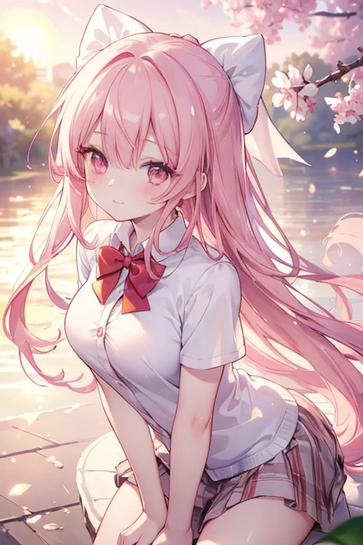 masterpiece, best quality, 1 Girl, long hair, boring, sit, Elevate your feet, Sole, forest 1 Girl, Bangs, Necklace, tie, ear punching, masterpiece, best quality, 1 Girl, long hair, boring, sit, Elevate your feet, Sole, forest <foot pose anime_v11:0.6,Eyebrows visible through hair, Grin, fix it, Jewelry, Kogar, long hair, looking at the audience, loose tie, tie, punching, lattice, (Bikini),Red Eyes, ring, Smile, Solitary, White shirt, Under the cherry trees,Cherry Blossoms,National Foundation,Clear next to the lake,blond,Gradient hair,Bright moonlight,(美丽的night)Pink Areola,Exposing triangle,Soaked,(Ponytail on both sides),night(Pink Hair),Double tail