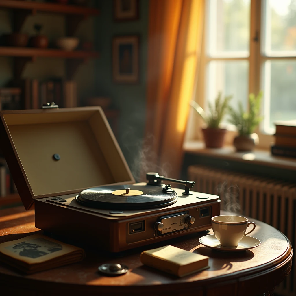 Vintage Record Player, Guardians of the Galaxy, a full body portrait of a tiny anthropomorphic raccoon on a spaceship, view from front, big eyes, professional lighting, color graded.

full body, Professional, perfect composition, ultra-detailed, intricate details, best quality, masterpiece