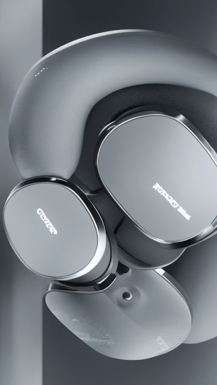 "Create a futuristic and sleek design of advanced noise-cancelling headphones with real-time translation capabilities. The headphones should have a modern, high-tech look with metallic accents, touch controls on the ear cups, and subtle LED lights that glow when in use. Visualize them as part of a tech-savvy user’s daily life, with the user interacting with their surroundings in a bustling city. The headphones should symbolize cutting-edge technology, blending sophistication with functionality. The image should convey the concept of seamless communication across languages in a noisy environment, with some visual elements representing sound waves being cancelled and translated into text or speech. The background can feature a busy street scene or an office environment with diverse people, to showcase the global application of the product."

