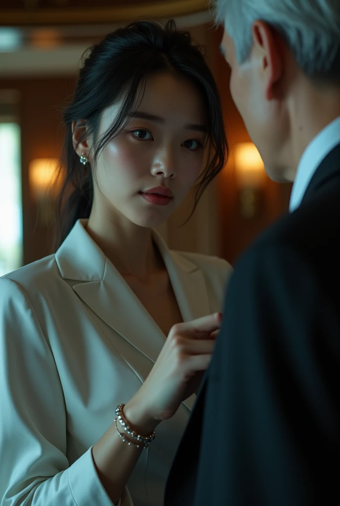 President&#39;s office, 完全にnaked, whole body, （Put your hands behind your back）, (((masterpiece))), ((((highest quality)))), (((Very detailed))), (Cute 19 years old), ((very Big Breasts, delicate and Beautiful nipples)),(Cute and delicate face),Cinema Lighting,((One Girl)),alone,whole body esbian,(Amazing curves),((whole body restraints)),(slave, collar)), ((time bomb attached to collar)),((Standing position)),Expressionless,(Beautiful body),(Character Focus),Looking into the camera,Black Hair,Big Breasts,Beautiful nipples,naked,,Wide Hips,slave、Hands tied behind back、