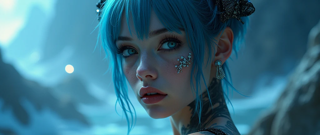 (realistic:1), intricate details, cinematic light, (finely detailed face and beautiful eyes), (full body:1.3), seiza, BDSM costume, hospital, (easygoing_face:1.3), young girl, small breasts, wide hips, (hair over one eye:1.2), long hair, tri_tails, blue hair, pink eyes, solo, BREAK, high resolution, (masterpiece:1.5), (best quality:1.2), coloful, rim lighting, spot lighting, ( beautiful and clear background:1.2), detailed background, (finely detailed face and beautiful eyes), (pretty face:1.2), looking_back, 1girl,com