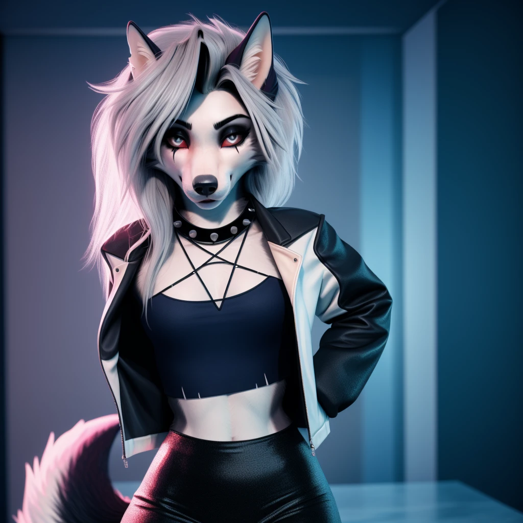 a close up of a person wearing a cat mask and a purple background, generic furry style, headshot of young female furry, monochrome 3 d model, furry character, stylized 3 d, furry character portrait, low quality 3d model, female fursona, toon shader, in-game 3d model, discord profile picture, anime styled 3d, lineless
