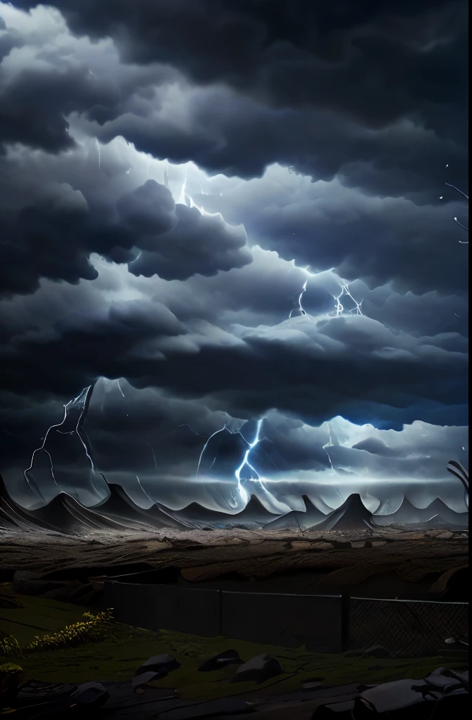 teenager with big breasts, very strong storm, scared, naked, fleeing the storm seen from behind, beautiful glue