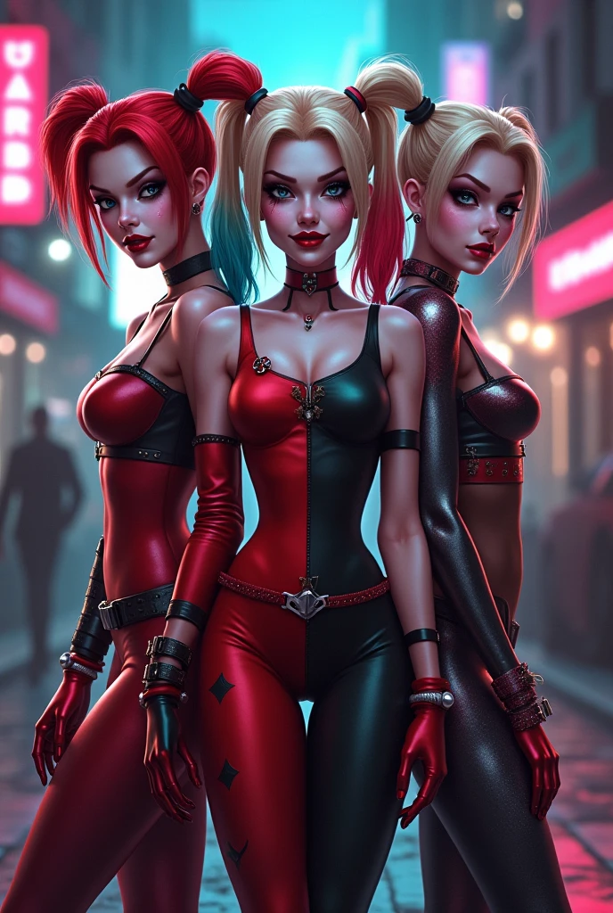 Harley Quinn、Metal bat on shoulder、