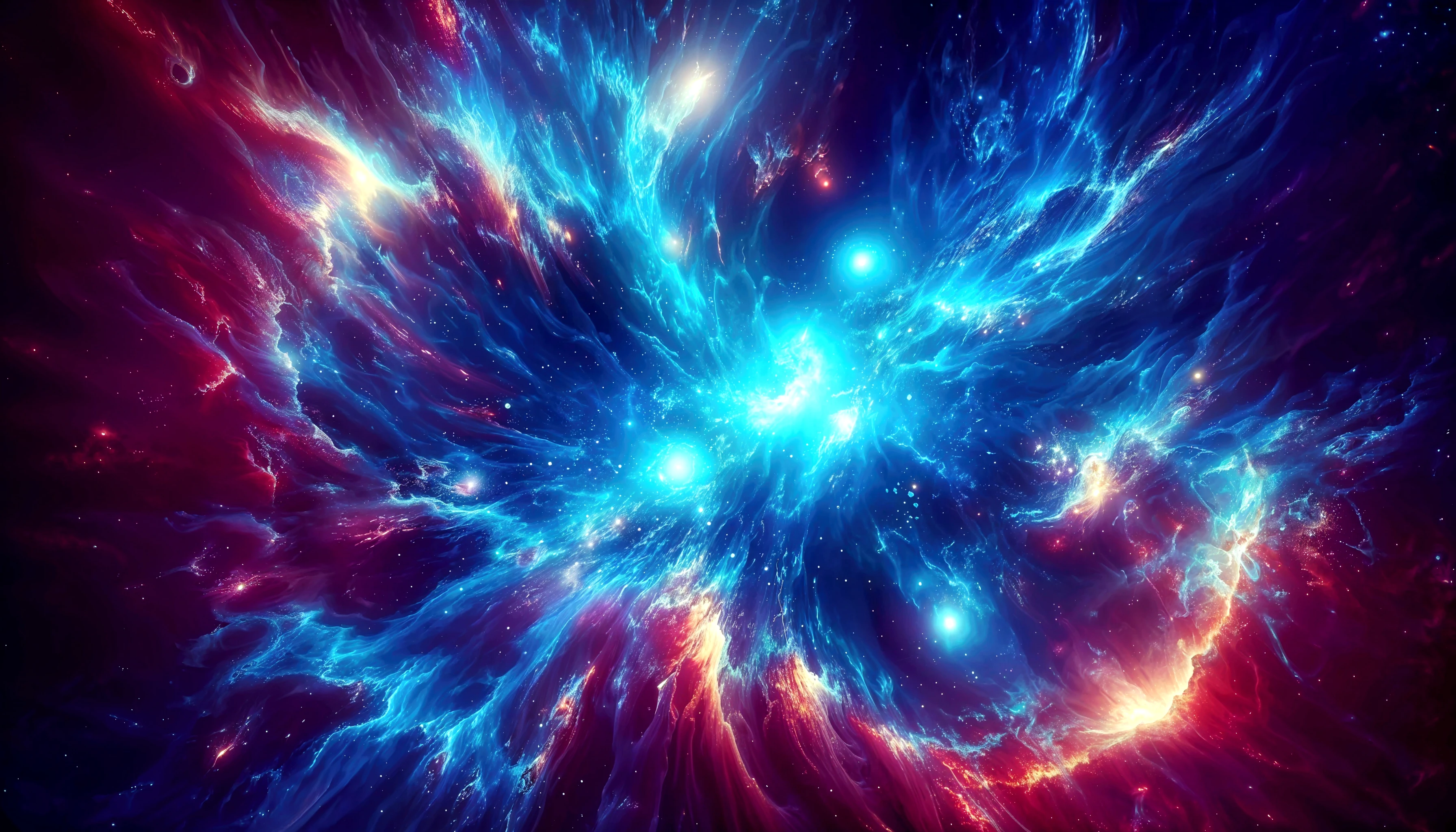 a surreal abstract background with stars, glowing cosmic clouds, swirling energy fields, ethereal lighting, dynamic composition, vibrant colors, dreamlike atmosphere, intricate details, visually captivating, otherworldly, mystical, (best quality,4k,8k,highres,masterpiece:1.2),ultra-detailed,(realistic,photorealistic,photo-realistic:1.37),cinematic lighting,dramatic chiaroscuro,digital art,concept art,matte painting
