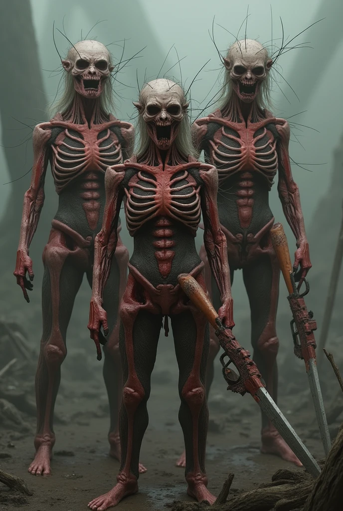 Masterpiece, highest quality, (high detail:1.2), creepy corner, multiple bodies, corpsets, rotten meat, broken bone, bones, skeleton ,rotten skin, zoombie, blood, creepy, death, horror, obscure , shadows, swamp, horrifying creatures body rotten, sharp objects, living death, zoombies, gore, rotten organs, guts, dark macabre, virus, viruses and spores, mutants, mutations, altered DNA, sunset, post-apocalyptic, amputations, trauma, beats, bites, lacerations, hematomas and teratomas, post-apocalyptic background.