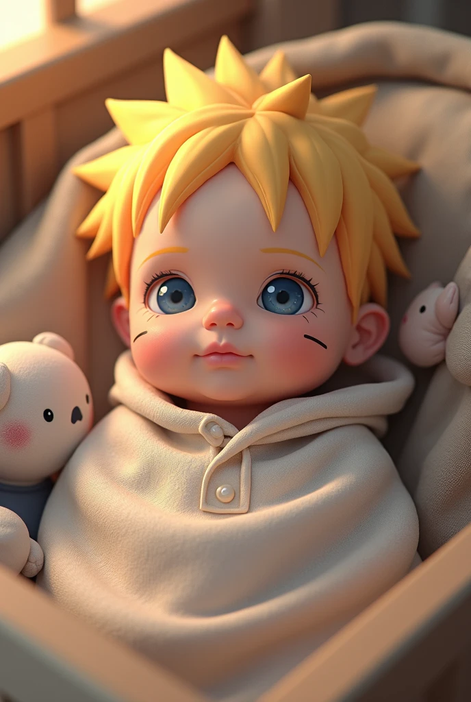 A teenage boy with white hair in a large nursery, holding a baby pacifier, playing with baby toys, wearing baby clothes, drooling, wearing a diaper, sleeping in a crib, holding a stuffed animal, high quality, extremely detailed, highly detailed, masterpiece, soft lighting, warm colors, pastel colors, adorable, cute, (1boy)
