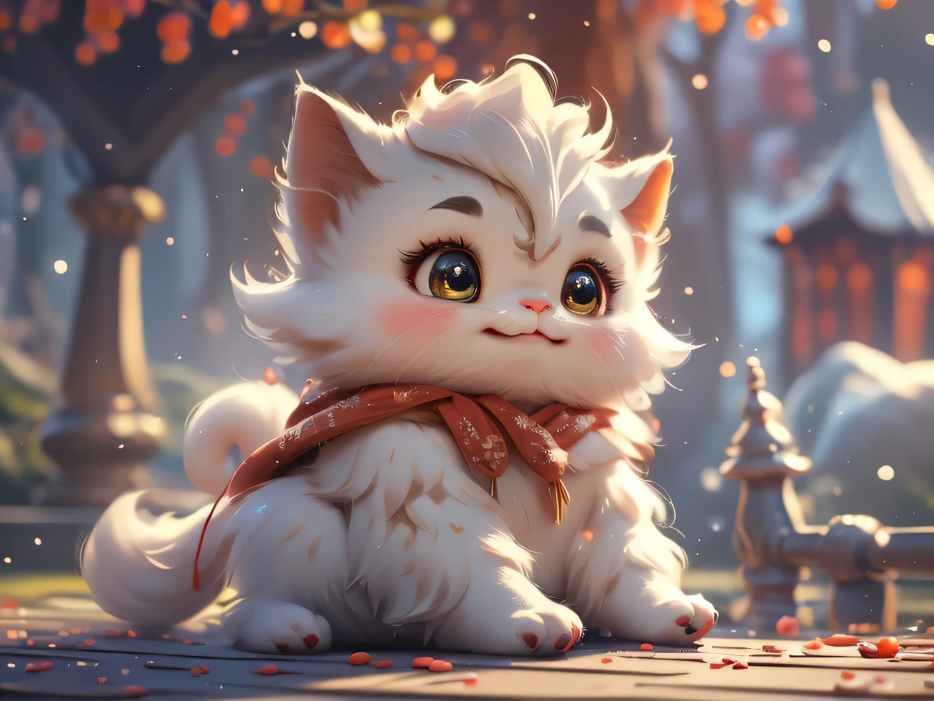 Magical Fantasy Creature, (Best Quality, Masterpiece, Representative Work, Official Art, Professional, Super Detailed, 8k:1.3), (Photorealism:1.2) Super Cute, Big Eyes, Soft, Soft Nose, Furry, Double Toothed Smile, Yeti on Mountain Background, Realistic, Beautiful, Stars in Eyes, Soft Volumetric Light, (Backlight:1.3), (Cinematic:1.2), Intricate Details, (ArtStation:1.3), --auto --s2