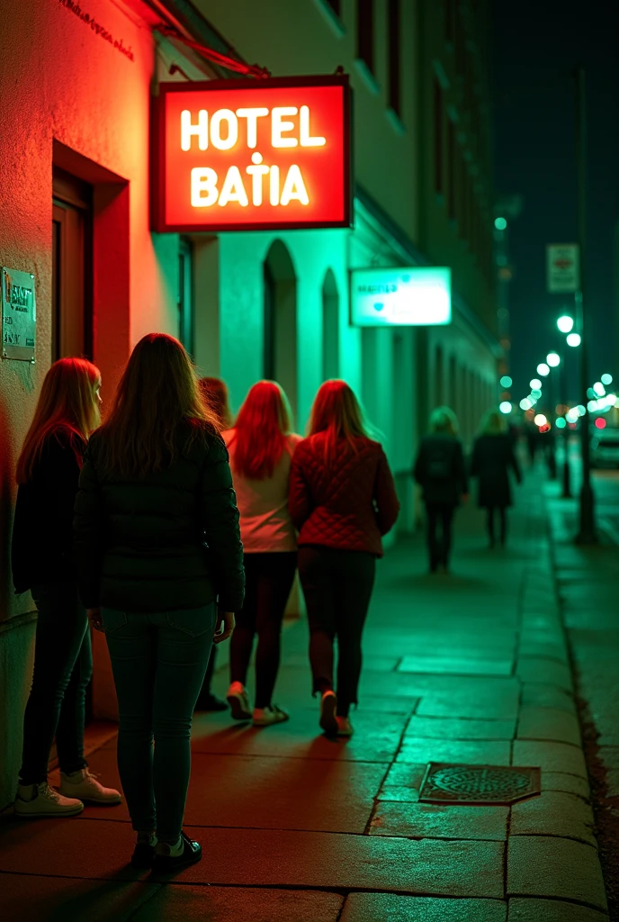 the image shows a night nude party with 12-year-old girls,
