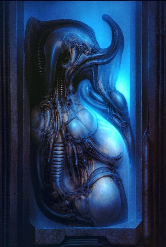 (best quality, masterpiece, high resolution:1.2), detailed oil painting, high quality artwork,(young female Xenomorph queen:1.25),(lying,on back:1.3),partially submerged in strange liquid, wet,legs spread, (surrounded by multiple alien eggs:1),happy,smile,blush,shiny skin,glowing eyes,(breasts:1.1),nipples,pussy,beautiful,sexy,erotic,on space stantion nostromo,biomechanical, gel,(indoors:1.1),detailed background,cables,wires,hyperrealism,(science fiction:1.1), absurdes,surreal,inspired by giger and beksinski and ridley scott and james cameron, nsfw,uncensored,brushstrokes,oil on canvas,vibrant colors, iridiscent colors,(from above:1.2),closeup,zoomed,perspective,masterwork,b3ks1nsk1,light particles,poignant atmosphere, hauntingly captivating,foggy,cinematic, breathtaking details, incredibly lifelike
<lora:BearlySD:0.5>
<lora:m99_labiaplasty_pussy_2:0.2>
<lora:backlight_slider_v10:2.3>
<lora:Beksinski2(style):0.2>
<lora:H.R.Giger_ArtStyle_640x960:0.2>
<lora:Xenomorph:0.6>